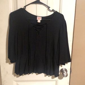 Loose fitting crop top